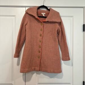Sundance Women's 100% Lanbswool Sweater Jacket Light Pink Size‎ PL